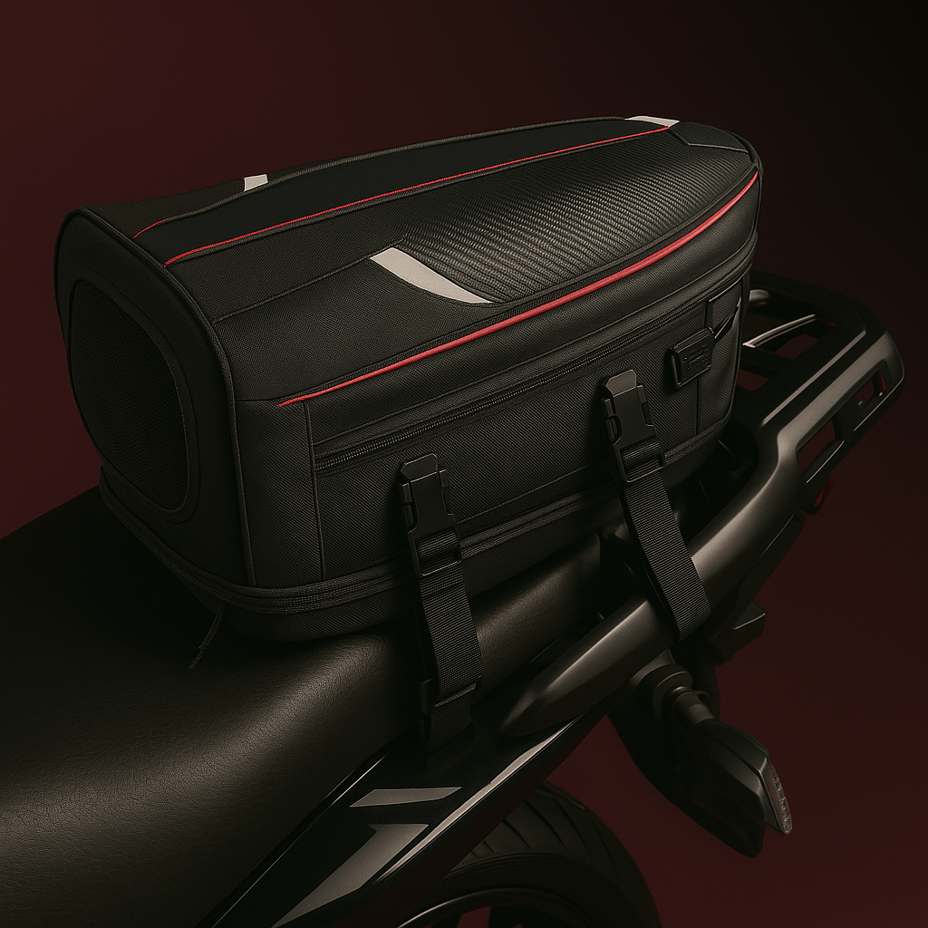 Motorcycle Back Seat Bag Waterproof Large Capacity Motorcycle Tail Bag Universal Motorbike Travel Luggage Saddle Bag - ICE SUNSEY