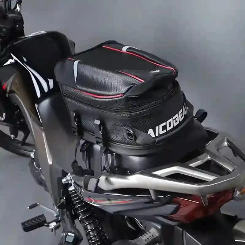 Motorcycle Back Seat Bag Waterproof Large Capacity Motorcycle Tail Bag Universal Motorbike Travel Luggage Saddle Bag - ICE SUNSEY
