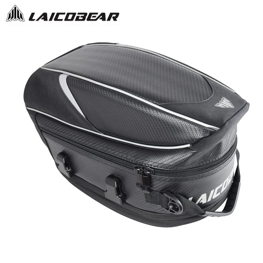 Motorcycle Back Seat Bag Waterproof Large Capacity Motorcycle Tail Bag Universal Motorbike Travel Luggage Saddle Bag - ICE SUNSEY