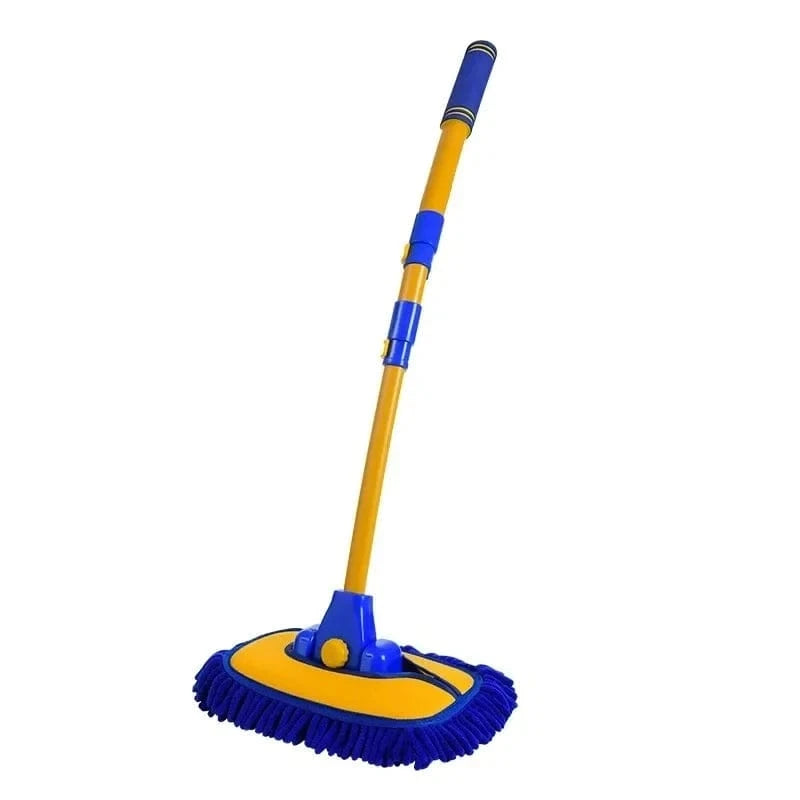 LEIBOO Super‑Absorbent Telescopic Car Wash Brush – Adjustable 55–120 cm Handle, Scratch‑Free Detailing Mop - ICE SUNSEY