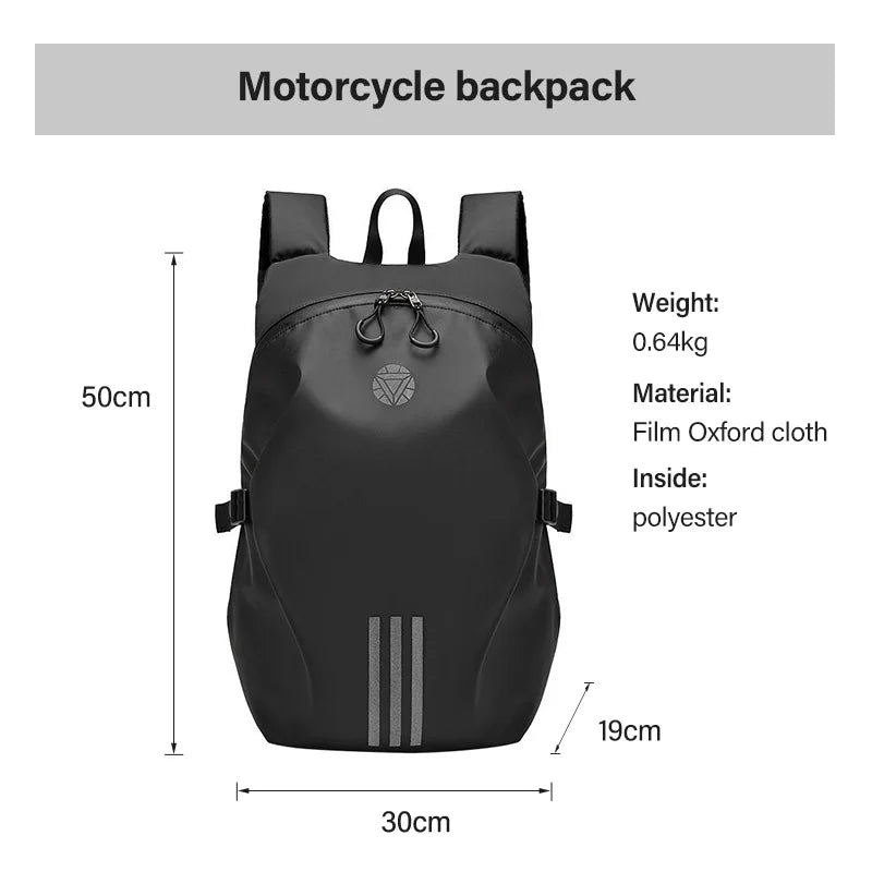 Waterproof & Reflective Motorcycle Backpack – Ideal for Riders - ICE SUNSEY