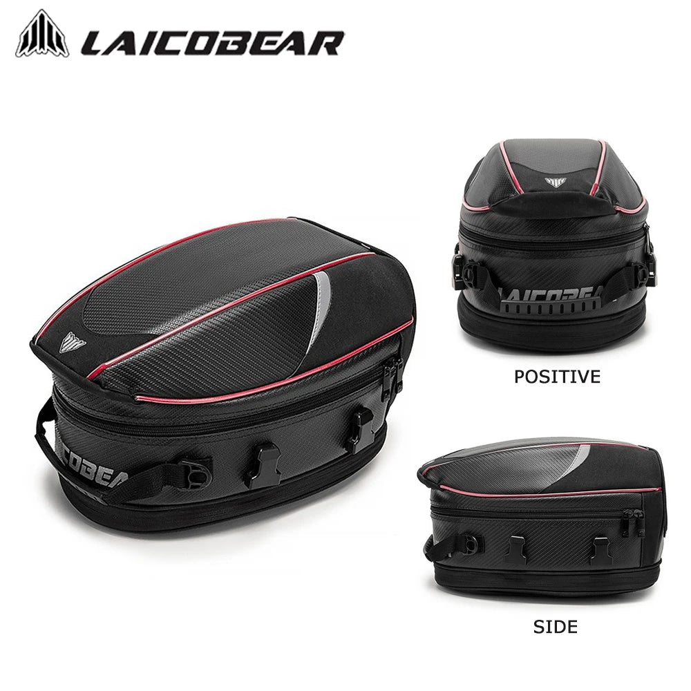 Motorcycle Back Seat Bag Waterproof Large Capacity Motorcycle Tail Bag Universal Motorbike Travel Luggage Saddle Bag - ICE SUNSEY