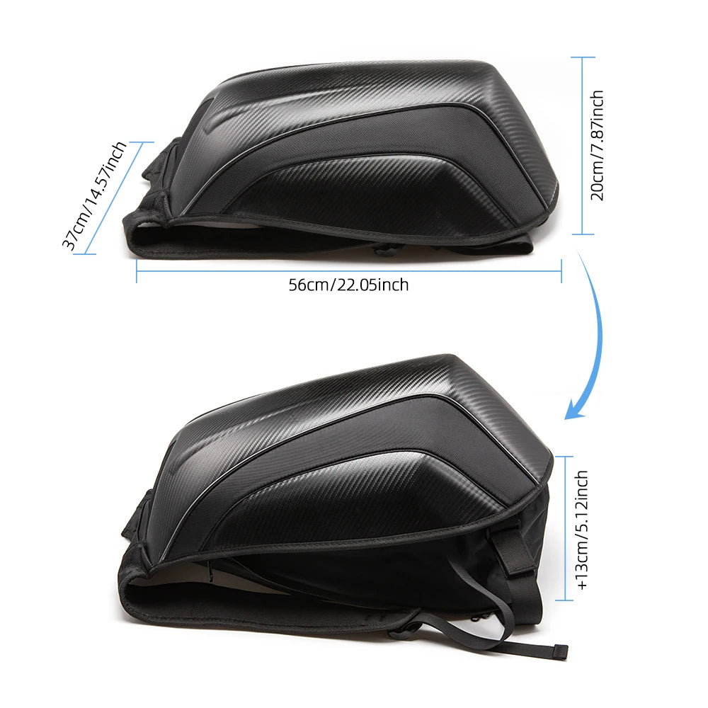 Motorcycle Backpack Classic Retro Moto Bags Match Racing Waterproof Carbon Fiber Motorcycle Bag Riding Motocross Luggage Bags - ICE SUNSEY