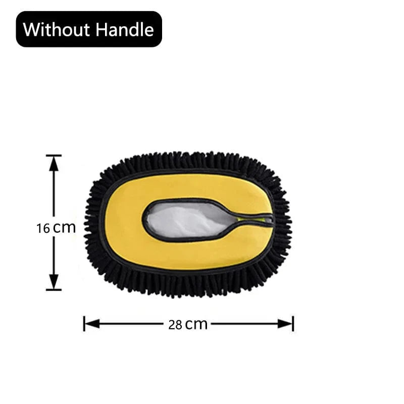 LEIBOO Super‑Absorbent Telescopic Car Wash Brush – Adjustable 55–120 cm Handle, Scratch‑Free Detailing Mop - ICE SUNSEY