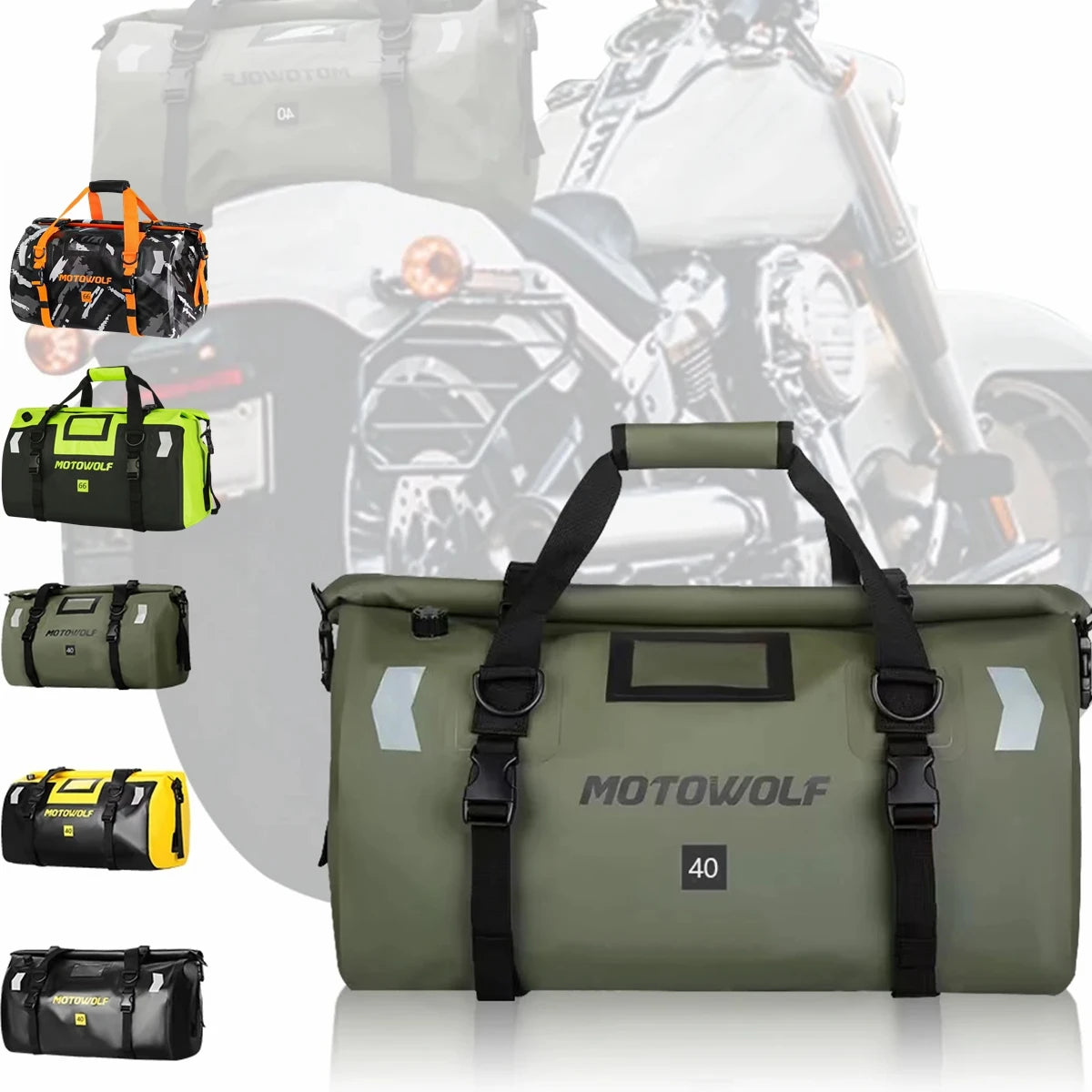 Waterproof Motorcycle Bag – Ultra‑Durable Reflective - ICE SUNSEY