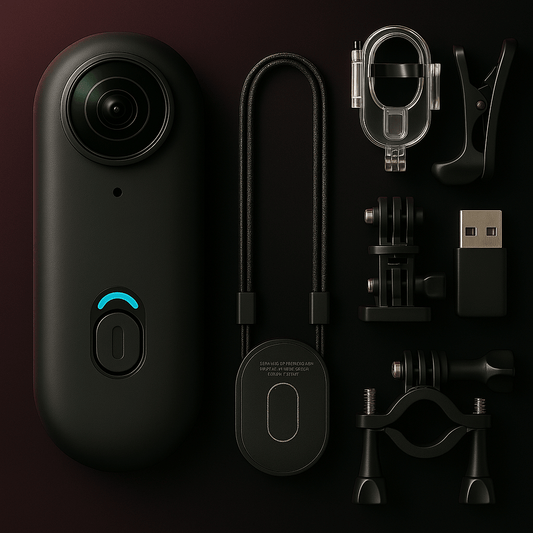 Caméra espion discrète en forme de collier – vidéo HD, design élégant, portable