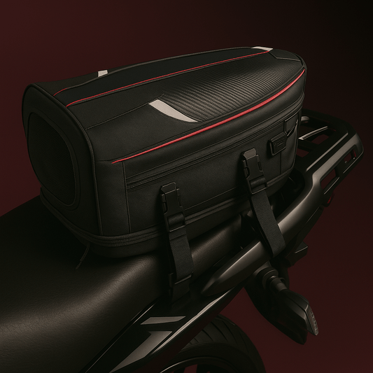 Motorcycle Back Seat Bag Waterproof Large Capacity Motorcycle Tail Bag Universal Motorbike Travel Luggage Saddle Bag - ICE SUNSEY