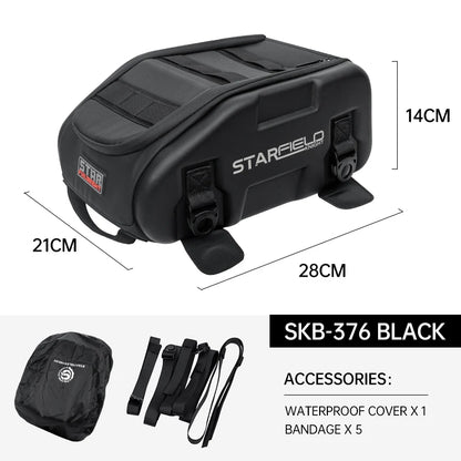 SFK Magnetic Motorcycle Tank & Tail Bag – Waterproof Rain Cover, Reflective Safety - ICE SUNSEY