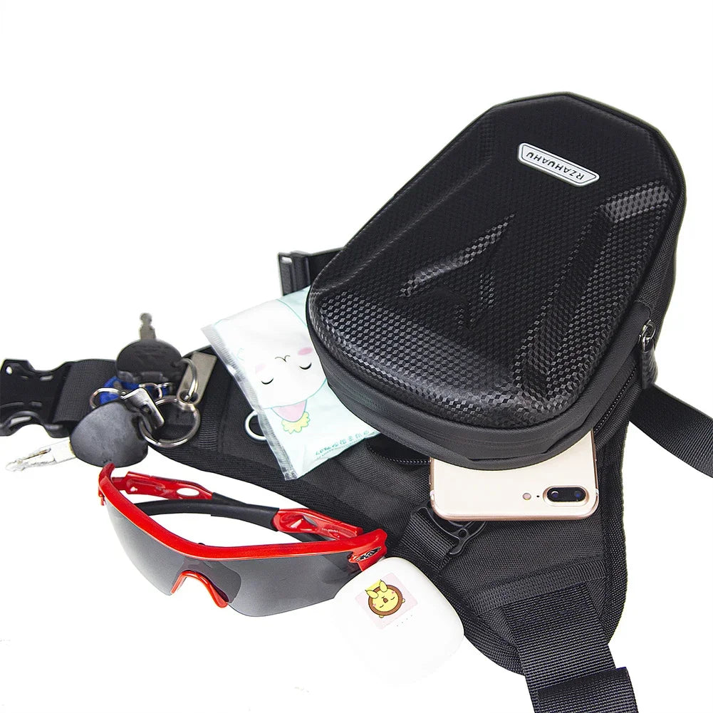 Motorcycle Leg Bag with Hard Shell - ICE SUNSEY