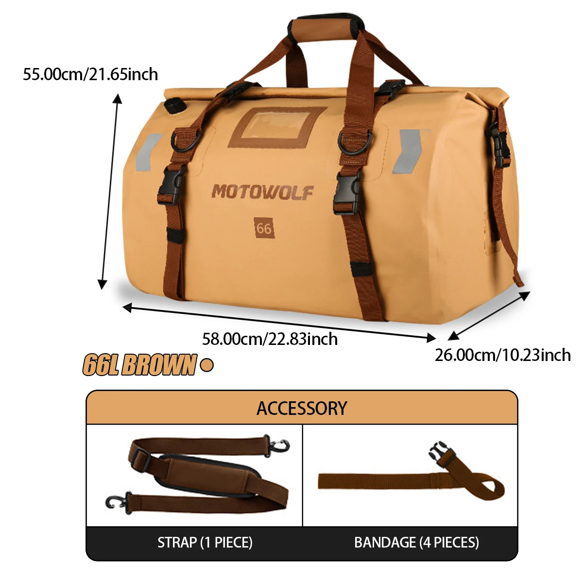 Waterproof Motorcycle Bag – Ultra‑Durable Reflective - ICE SUNSEY