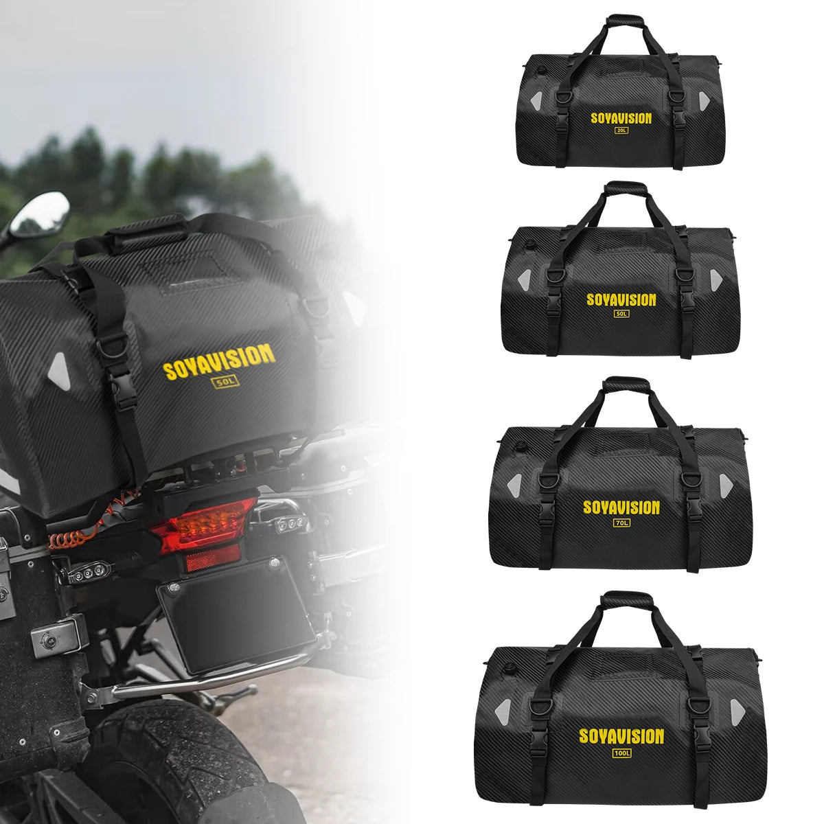 Waterproof Motorcycle Bag – Ultra‑Durable Reflective - ICE SUNSEY