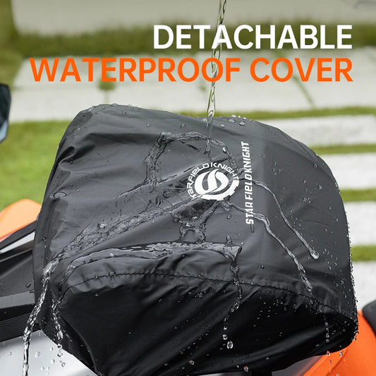 SFK Magnetic Motorcycle Tank & Tail Bag – Waterproof Rain Cover, Reflective Safety - ICE SUNSEY