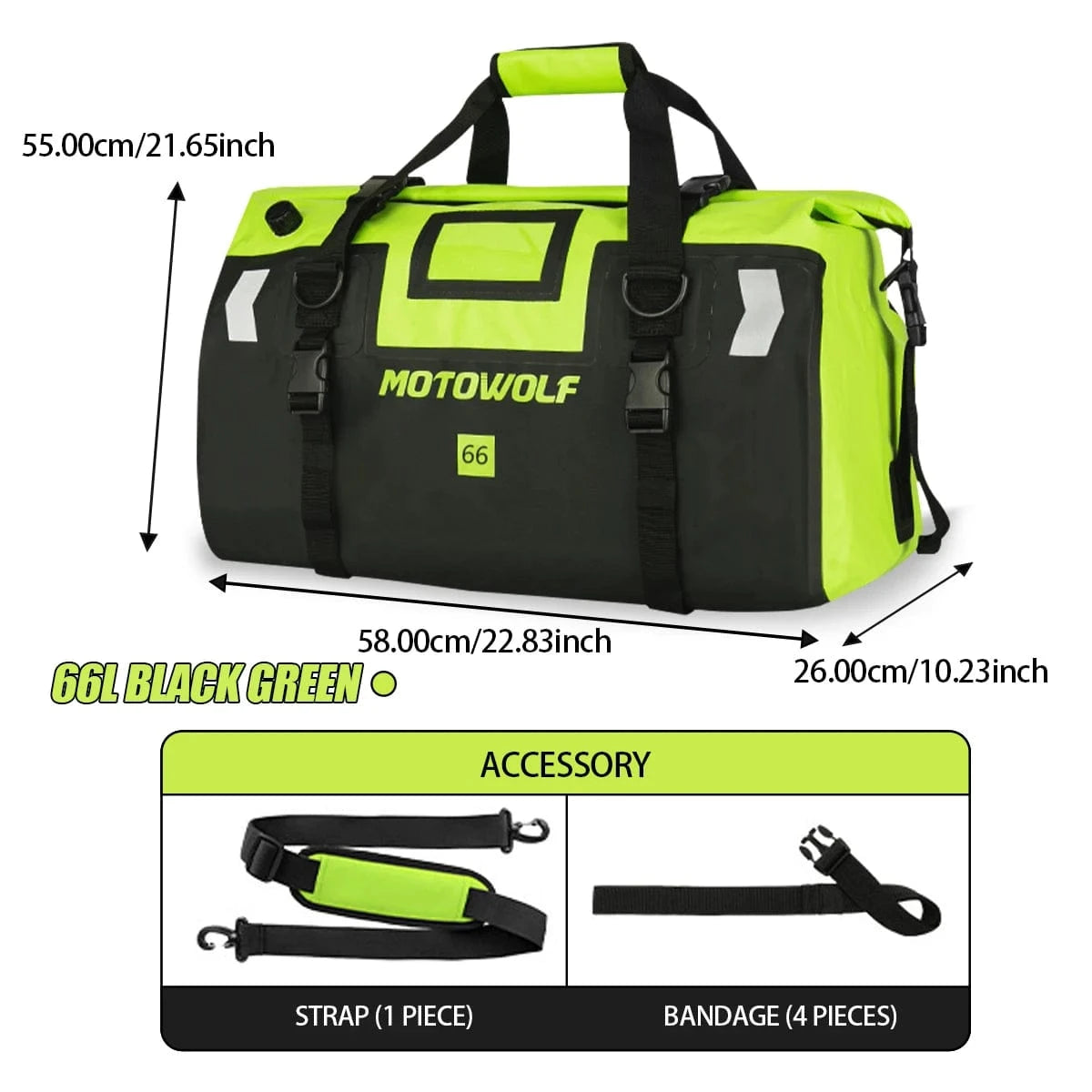 Waterproof Motorcycle Bag – Ultra‑Durable Reflective - ICE SUNSEY